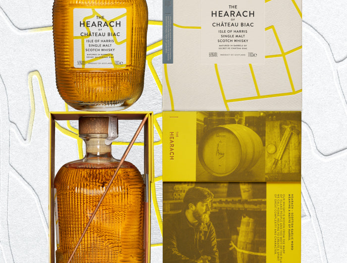 Image of The Hearach Chateau Biac special edition bottle and packaging