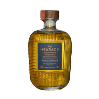 Bottle of Hearach Croft Strength single malt Scotch whisky on a white background